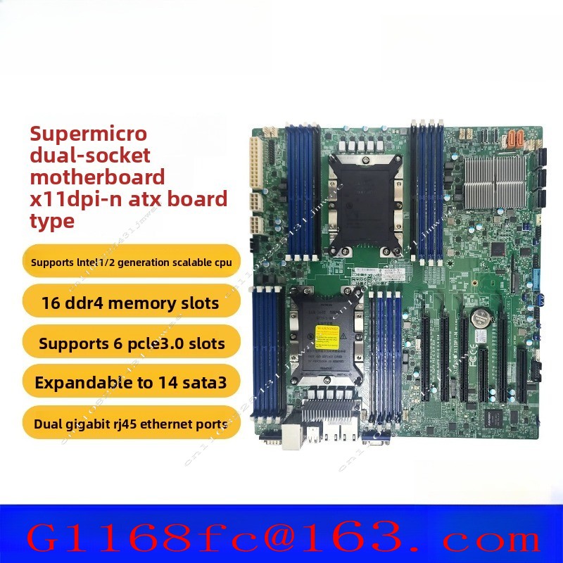 C621 Dual Cpu Motherboard - 高品質プロ仕様 X11DPI-N デュアルサーバーマザーボード Xeon 第1/2世代 CPU