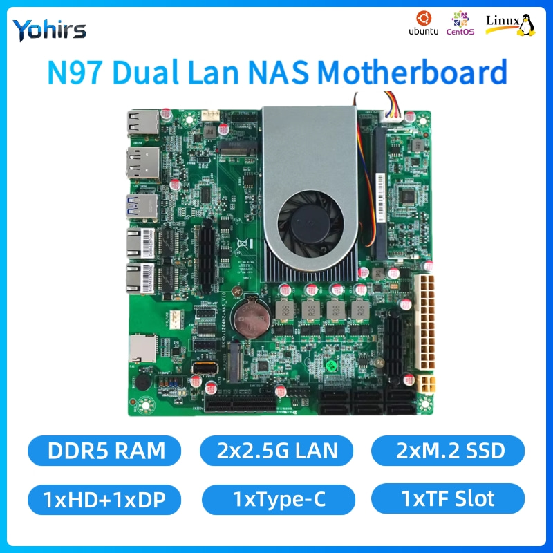 Mini Itx Dual 2.5G Nas Motherboard - Yohirs NASマザーボード Mini ITX Intel N97/N150プロセッサ