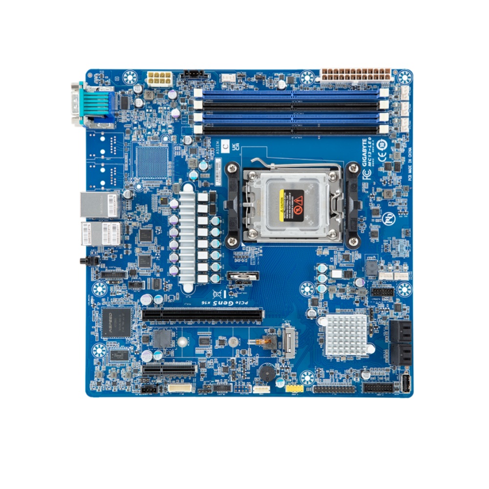 Am5 Micro Atx Pcie 5.0 Motherboard - 新型ギガバイトマザーボードMC13-LE0、シングルEPYC 4004/4005またはRyzen 9000/7000シリーズプロセッサ、PCIE5.0、DDR5対応、ワークステーション向け