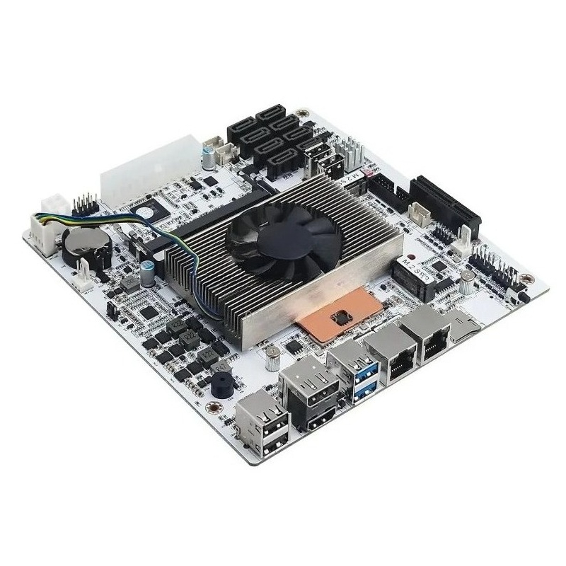 Mini Itx Dual 2.5G Nas Motherboard - ホワイトミニITX M11 NASマザーボード、オンボードi5‑8265U CPU、8‑SATAポート、デュアル2.5G I226V LAN、2‑x