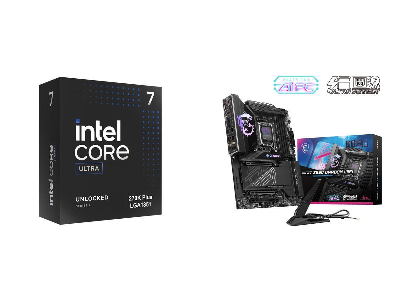Z890 Wi-Fi 7 Motherboard - CPUマザーボードコンボ - インテル BX80768270K バンドルと MSI