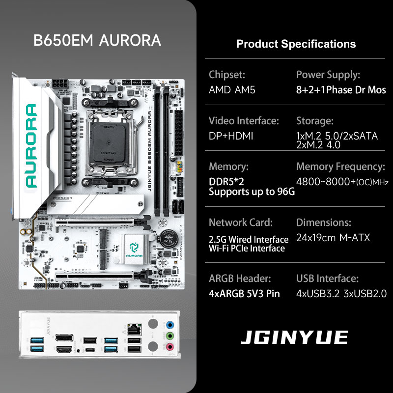 ゲーミングB650 MATX AMD AM5 DDR5マザー - Am5 Micro Atx Pcie 5.0 Motherboard のレビューと価格