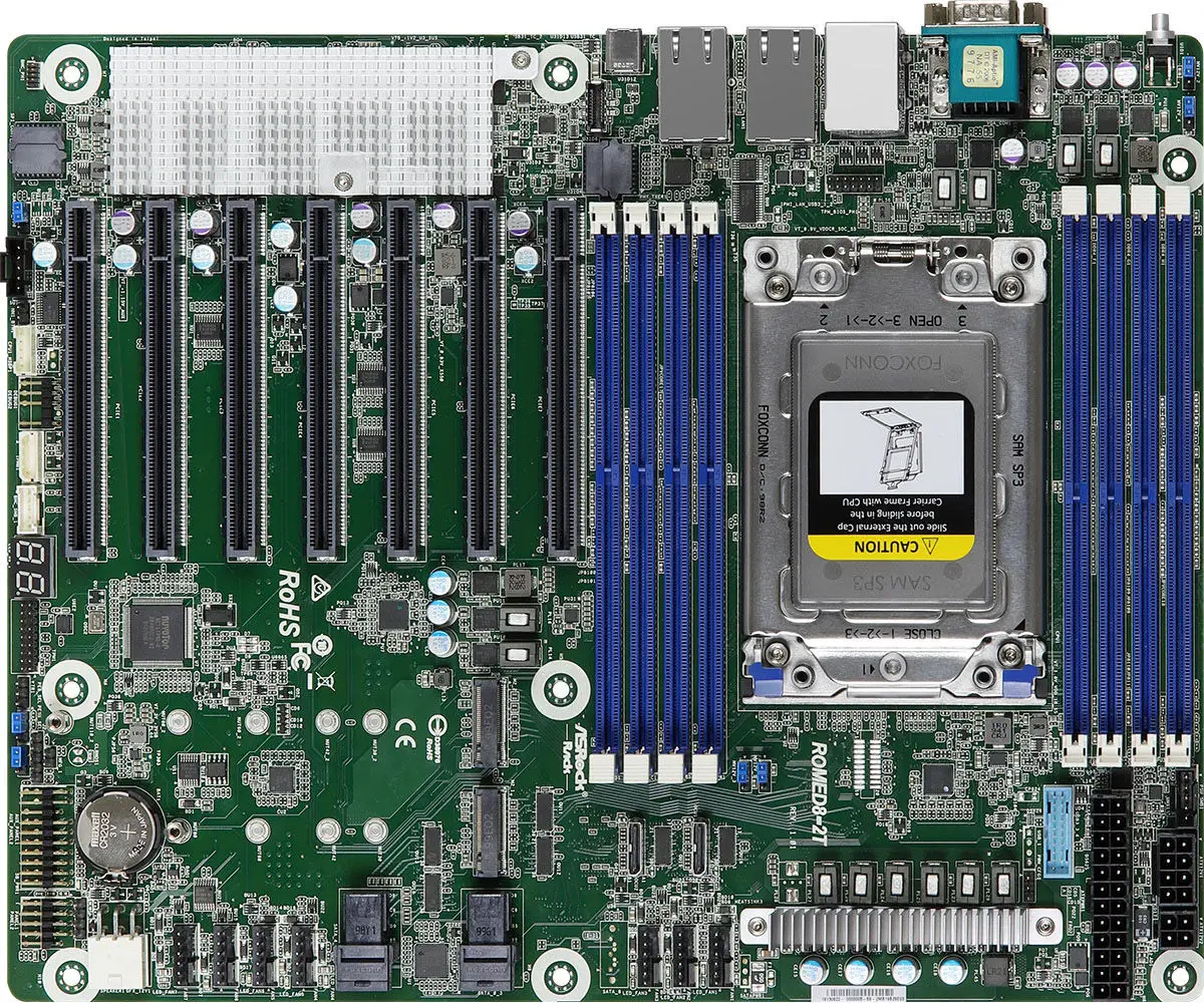 オリジナルASRock Rack ROMED8-2T AMD - Dual Socket Sp3 Epyc Motherboard のレビューと価格