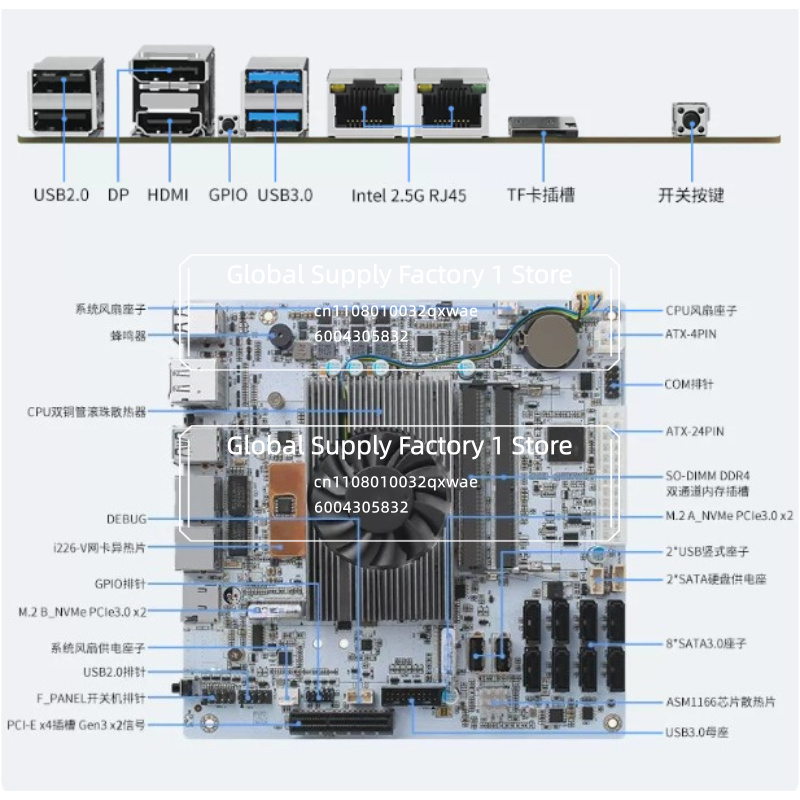 NASマザーボード Mini ITX M11、I5-8265 - Mini Itx Dual 2.5G Nas Motherboard のレビューと価格