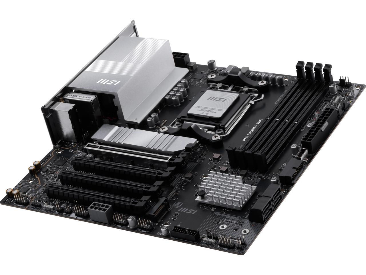 MSI PRO B850M-P WIFI AM5 AMD B - Am5 Micro Atx Pcie 5.0 Motherboard のレビューと価格