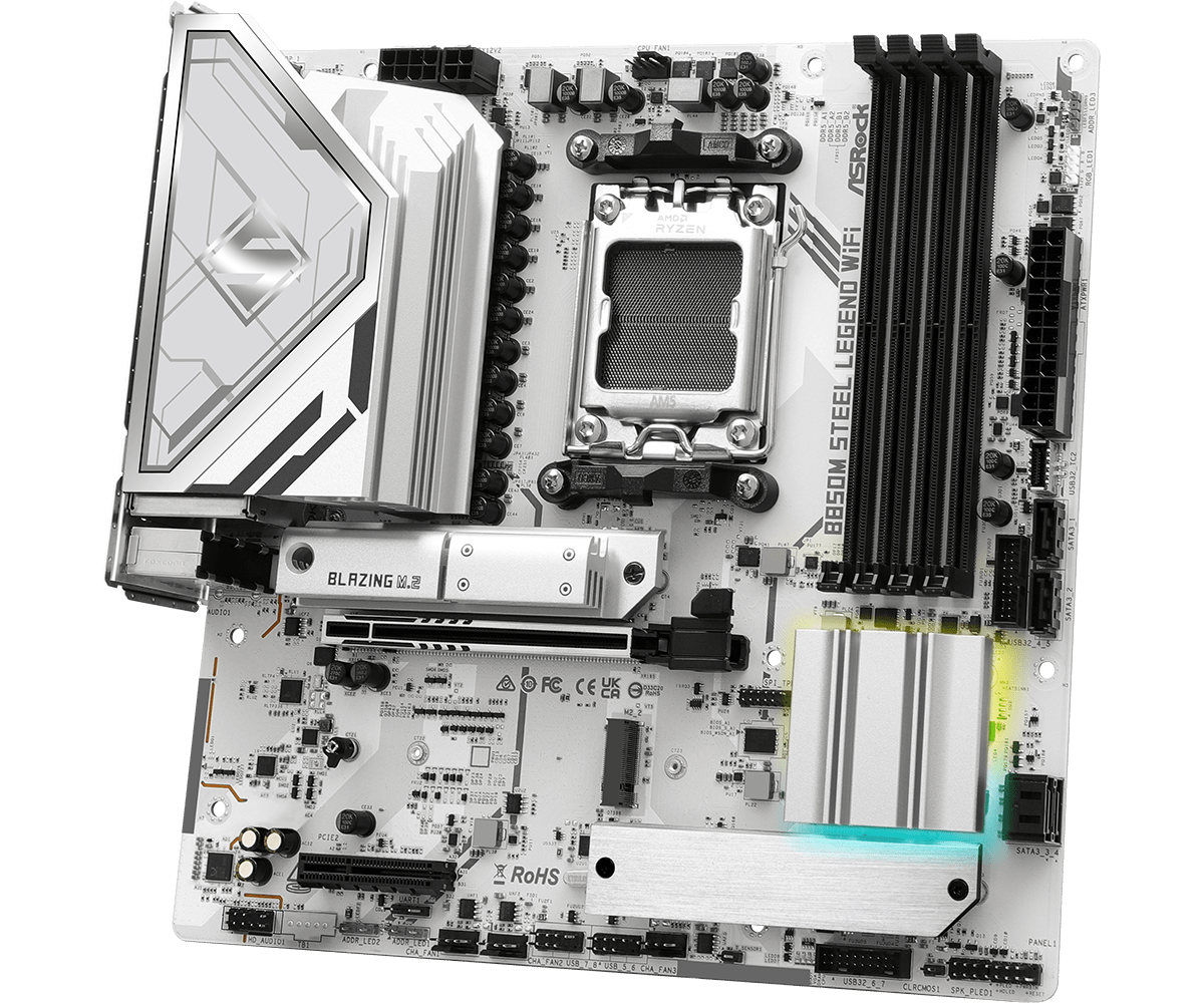    ASROCK B850M STEEL LEGEND  - Am5 Micro Atx Pcie 5.0 Motherboard のレビューと価格