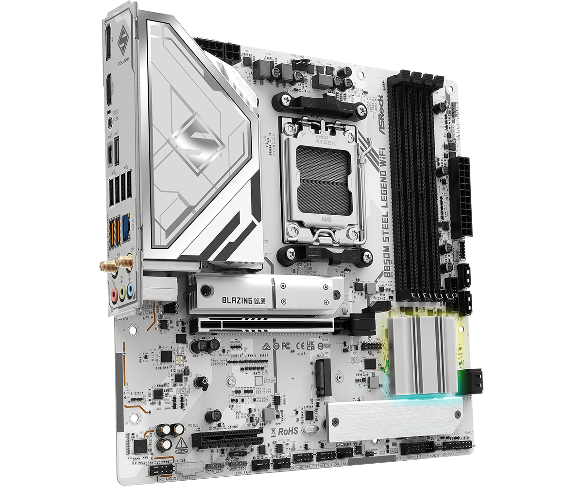    ASROCK B850M STEEL LEGEND  - Am5 Micro Atx Pcie 5.0 Motherboard のレビューと価格