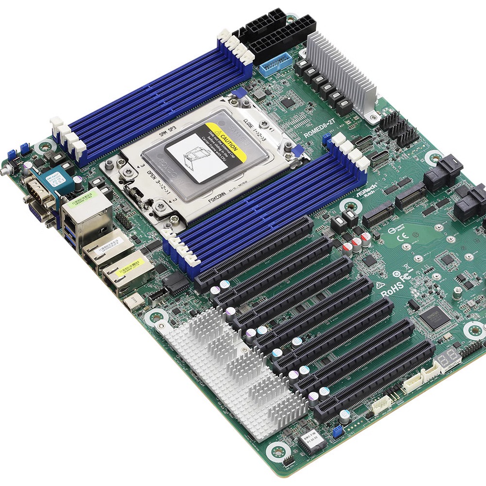 オリジナルASRock Rack ROMED8-2T EPY - Dual Socket Sp3 Epyc Motherboard のレビューと価格