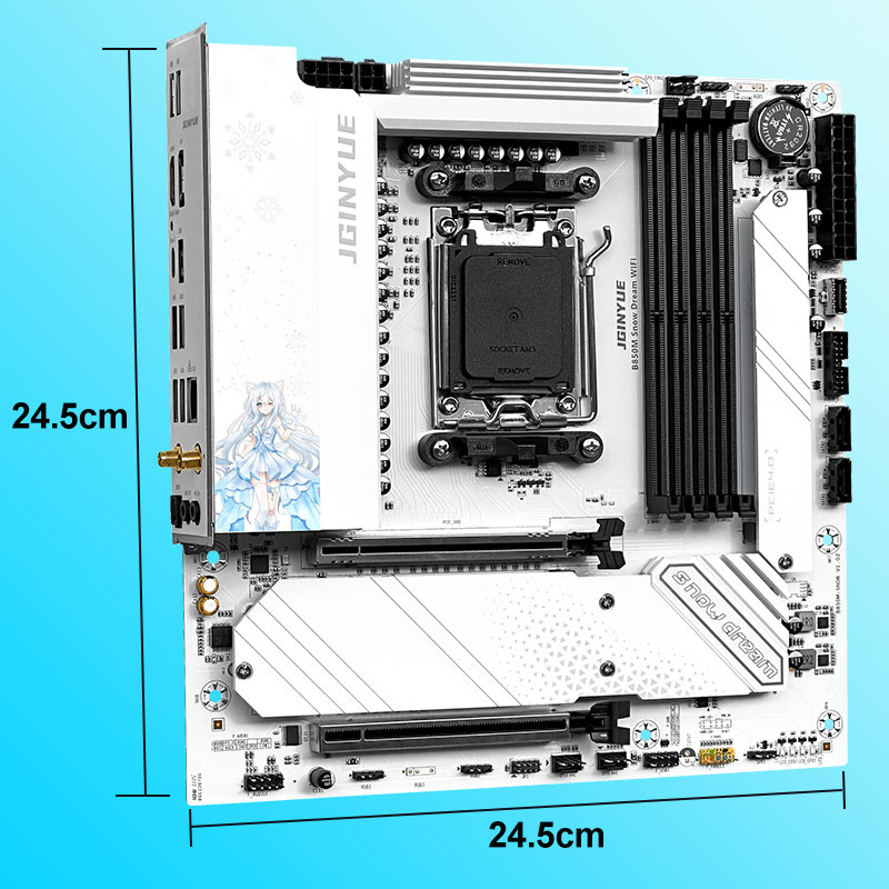 JGINYUE B850M Snow Dream：Wi-Fi - Am5 Micro Atx Pcie 5.0 Motherboard のレビューと価格